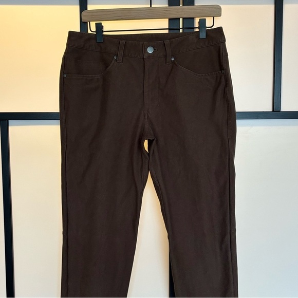 Lululemon ABC Pants Mens Size 30 Slim Fit Utilitech Abrasion Brown - Picture 5 of 16